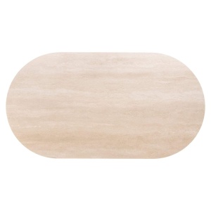 MASA DE BAR RITZ, 214080, CONFECTIONATA DIN LEMN, TRAVERTIN, METAL SI MDF, BEJ/MARO/NISIPIU, STIL MODERN - Img 6