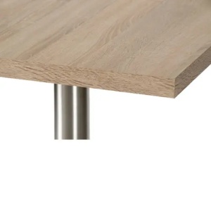 Masă de cafenea 68x68cm, culoare stejar sonoma, metal si furnit laminat - Img 5