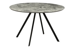 MASA DE DINING ROTUNDA, ATELIER 120CM, FURNIR LEMN, MELAMINA SI METAL, ASPECT PIATRA, ARTIM GROUP SELECTION - Img 4