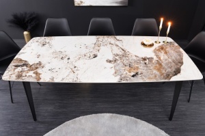 MASA DE SUFRAGERIE 160CM, METAL SI CERAMICA, ASPECT PIATRA NATURALA, ARTIM GROUP SELECTION - Img 3