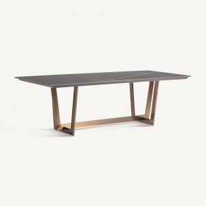 MASA DEOSEBITA,TREMP 250CM, DIN FAIANTA SI METAL, NEGRU/CUPRU, ARTIM GROUP SELECTION