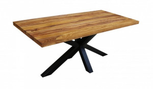 MASA DINING 200CM DIN LEMN MASIV GALAXIE 39446 STIL VINTAGE - Img 2