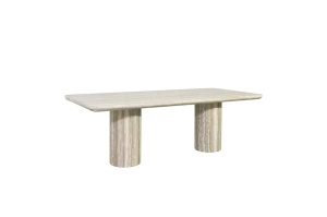 MASA DINING, DENIZLY 225CM, TRAVERTIN, GRI, RICHMOND INTERIORS