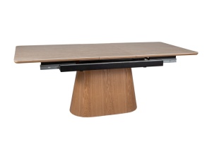MASA DINING EXTENSIBILA 160/200 X 90 cm, STEJAR/NATURAL, DIN CERAMICA, MDF SI FURNIR - Img 2
