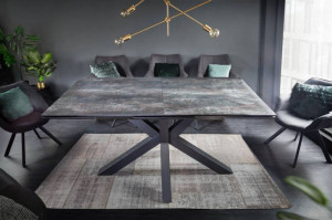 MASA DINING EXTENSIBILA 180/225CM , ETERNITY II, DIN METAL SI STICLA SI CERAMICA, ARTIM GROUP SELECTION