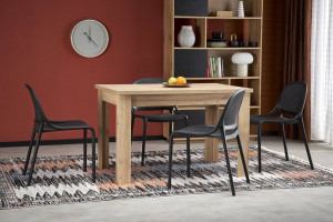 MASA DINING EXTENSIBILA BAGIO, 120/160 CM, STEJAR ARTISAN, DIN PAL LAMINAT, STIL MODERN - Img 2