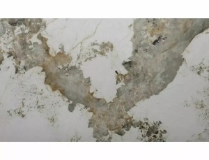 MASA DINING EXTENSIBILA INFINITY, 160/240 CM, EFECT DE MARMURA PANDORO/CUPRU, DIN CERAMICA, STICLA SI METAL, STIL MODERN - Img 7