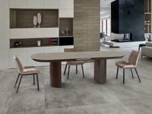 MASA DINING EXTENSIBILA, IRATI 206/283CM, MDF SI FURNIR, DESIGN MODERN, SCHULLER - Img 3