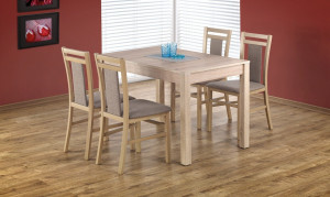 MASA DINING EXTENSIBILA MAURYCY, STEJAR SONOMA, 118/158 CM, BLAT DIN PAL SI PICIOARE DIN MDF, STIL CLASIC