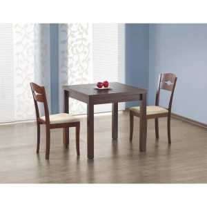 MASA DINING EXTENSIBILA STIL GRACJAN, NUC INCHIS, 80/160 CM, BLAT DIN PAL SI PICIOARE DIN MDF, STIL CLASIC