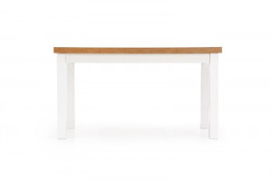 MASA DINING EXTENSIBILA TIAGO, STEJAR LANCELOT/ALB, 140/220 CM, BLAT DIN PAL SI PICIOARE DIN LEMN MASIV, STIL CLASIC - Img 5