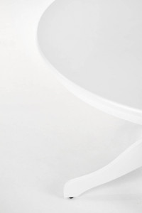 MASA DINING GLOSTER, ALBA, 106 CM, BLAT DIN MDF SI PICIOARE DIN LEMN MASIV, STIL CLASIC - Img 2