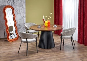 MASA DINING/LIVING STIL HEVELIUS, 130/77 cm, CONFECTIONATA DIN FURNIR NATURAL SI MDF, STIL MODERN