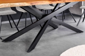 MASA DINING, MAMMUT 200CM, NATUR MIERE, DIN LEMN DE SALCAM/METAL, ARTIM GROUP COLLECTION - Img 3