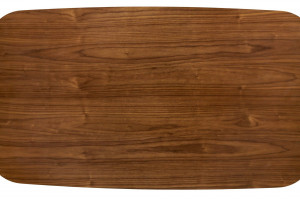 MASA DINING PEDRO, NUC/NEGRU, 160 CM, DIN FURNIR NATURAL SI LEMN, STIL MODERN - Img 4