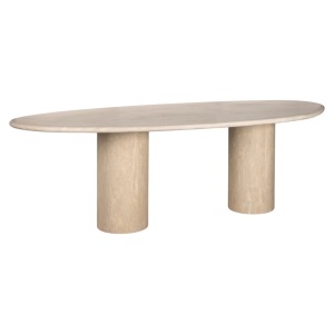 MASA DINING REINASSANCE 220, BEJ, 8674, CONFECTIONATA DIN TRAVERTIN ITALIAN ORGANIC, METAL SI MDF, RICHMOND INTERIORS - Img 1