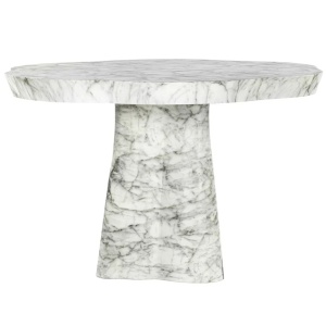 MASA DINING ROCKYARD, 140Ø, 7796, CU ASPECT DE MARMURA IDEALA PENTRU INTERIOR SAU EXTERIOR, RICHMOND INTERIORS