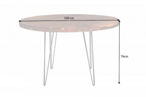 MASA DINING ROTUNDA, MAKASSAR 120CM, DIN LEMN SHEESHAM, ARTIM GROUP SELECTION - Img 7