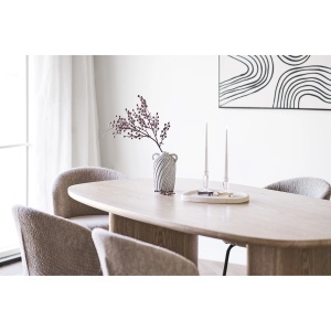 MASA DINING SERRA 110x210x75 cm, REALIZATA DIN LEMN DE FRASIN SI MDF, CULOARE NATUR, HOUSE NORDIC - Img 7