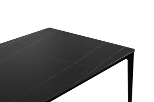 MASA DINING SLIM 140 NEAGRA, CONFECTIONATA DIN CERAMICA SI ALUMINIU, STIL MODERN - Img 4