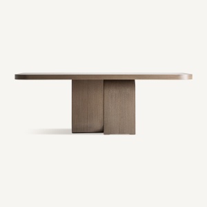 MASA DINING STEIN 220CM, LEMN DE STEJAR DE CULOARE MARO, STIL CONTEMPORAN, VICAL HOME - Img 2