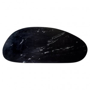 MASA DINING TROCADERO, 220 CM, EFECT DE MARMURA NEAGRA/NEGRU, DIN MARMURA SI METAL, RICHMOND INTERIORS - Img 4
