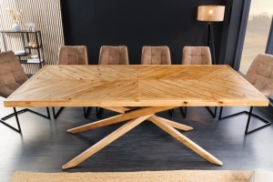 MASA DINING, WOOD 200CM, LEMN DE PIN RECICLAT, ASPECT MARO NATUR, ARTIM GROUP SELECTION.