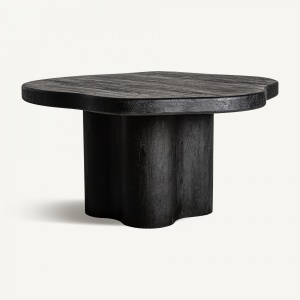MASA DINING WORTZ, NEAGRA, REF. 35040, PRELUCRATA MANUAL, CONFECTIONATA DIN LEMN DE SALCAM, STIL MODERN - Img 2