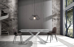MASA EXTENSIBILA DIN CERAMICA 160/240CM, TIPS EVOLUTION, COD 3292, STIL MODERN, REALIZATA DIN METAL SI CERAMICA - Img 5