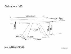 MASA EXTENSIBILA DINING, CULOARE TRAVERTIN/CASMIR , 160/240 CM, DIN STICLA SECURIZATA, CERAMICA SI METAL, STIL MODERN - Img 4