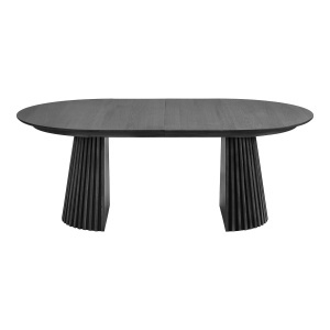 MASA EXTENSIBILA OSAKA 120x200-250-300x75CM, , REALIZAT DIN FURNIR DE STEJAR, CULOARE NEAGRA, ARTIM HOUSE - Img 3