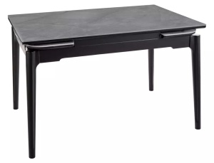 MASA EXTENSIBILA SENTO, 120/180 CM, GRI/NEGRU MAT, DIN CERAMICA SI METAL, STIL MODERN - Img 4