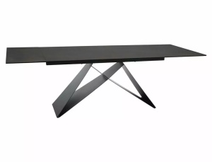 MASA EXTENSIBILA WESTIN OSSIDO, 160/240 CM, MARO/NEGRU MAT, DIN CERAMICA, STICLA SI METAL, STIL MODERN - Img 11