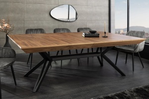 MASA EXTESIBILA DE MARI DIMENSIUNI, GIANT 180- 320CM, FURNIR LEMN DE NUC SI METAL, ASPECT NUC, ARTIM GROUP SELECTION - Img 9