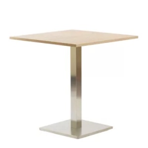 MASA PENTRU CAFENEA, 68x68 CM, STEJAR SONOMA/CROM, DIN PAL LAMINAT SI OTEL, ARTIM GROUP SELECTION