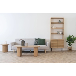 MASUTA DE CAFEA BOAVISTA 120CM, DIN LEMN, CULOARE NATUR, HOUSE NORDIC - Img 2