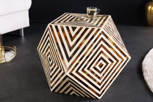 MASUTA DE CAFEA, BONE INLAY 40CM, POLIRASINA SI OS DE BIVOL, ARTIM GROUP SELECTION - Img 1