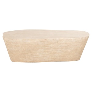 MASUTA DE CAFEA FICTUS, 212249, CONFECTIONATA DIN TRAVERTIN ARTIFICIAL, BEJ, STIL MODERN - Img 2