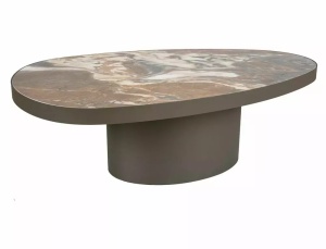 MASUTA DE CAFEA GUSTO A, MARO LUCIOS/CUPRU, BLAT DIN CERAMICA SI METAL, STIL MODERN