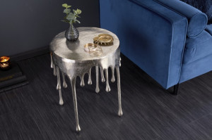 MASUTA DE CAFEA, LIQUID LINE 51CM, COD 39883, ARGINTIE, STIL MODERN