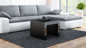 MASUTA DE CAFEA LIVING TESS KWADRAT NEAGRA DESIGN MODERN CM