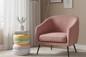 MASUTA DE CAFEA, MACARONS 50CM, REALIZAT DIN FIBRA DE STICLA, CULOARE MULTICOLOR, REALIZAT MANUAL, ARTIM GROUP SELECTION
