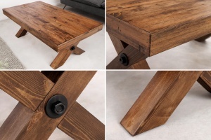 MASUTA DE CAFEA, NICE 110CM, LEMN DE PIN SI MDF, ASPECT NATUR, ARTIM GROUP SELECTION - Img 3