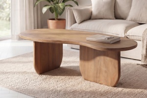 MASUTA DE CAFEA, ORGANIC 120CM, REALIZATA DIN LEMN DE MANGO, CULOARE NATUR, ARTIM GROUP - Img 6