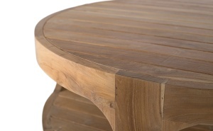MASUTA DE CAFEA PISTOIA 100CM, REALIZATA DIN LEMN DE TEC, CULOARE NATUR, GINER Y COLOMER - Img 2