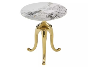 MASUTA DE CAFEA SNAKE, AURIU/EFECT DE MARMURA, STIL MODERN - Img 2