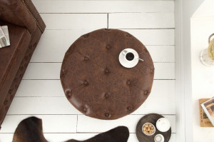 MASUTA DE CAFEA/TABURET CHESTERFIELD 39423 STIL VINTAGE - Img 2