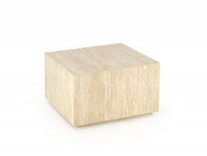 MASUTA DE CAFEA TRAVERTINO KWADRAT, CREM, DIN MDF FURNIRUIT, STIL MODERN