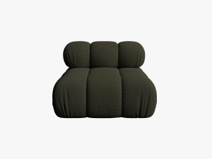 MODUL CANAPEA BELLIS, VERDE AMAZON, CU TAPITERIE DIN TEXTIL 3D SONIC, MICADONI