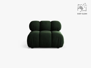 MODUL CANAPEA BELLIS, VERDE SMARALD, CU TAPITERIE DIN CATIFEA VENUS, MICADONI